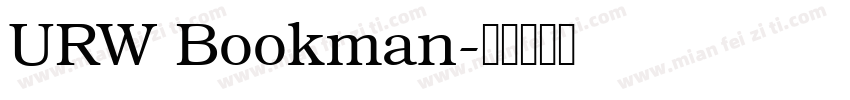 URW Bookman字体转换
